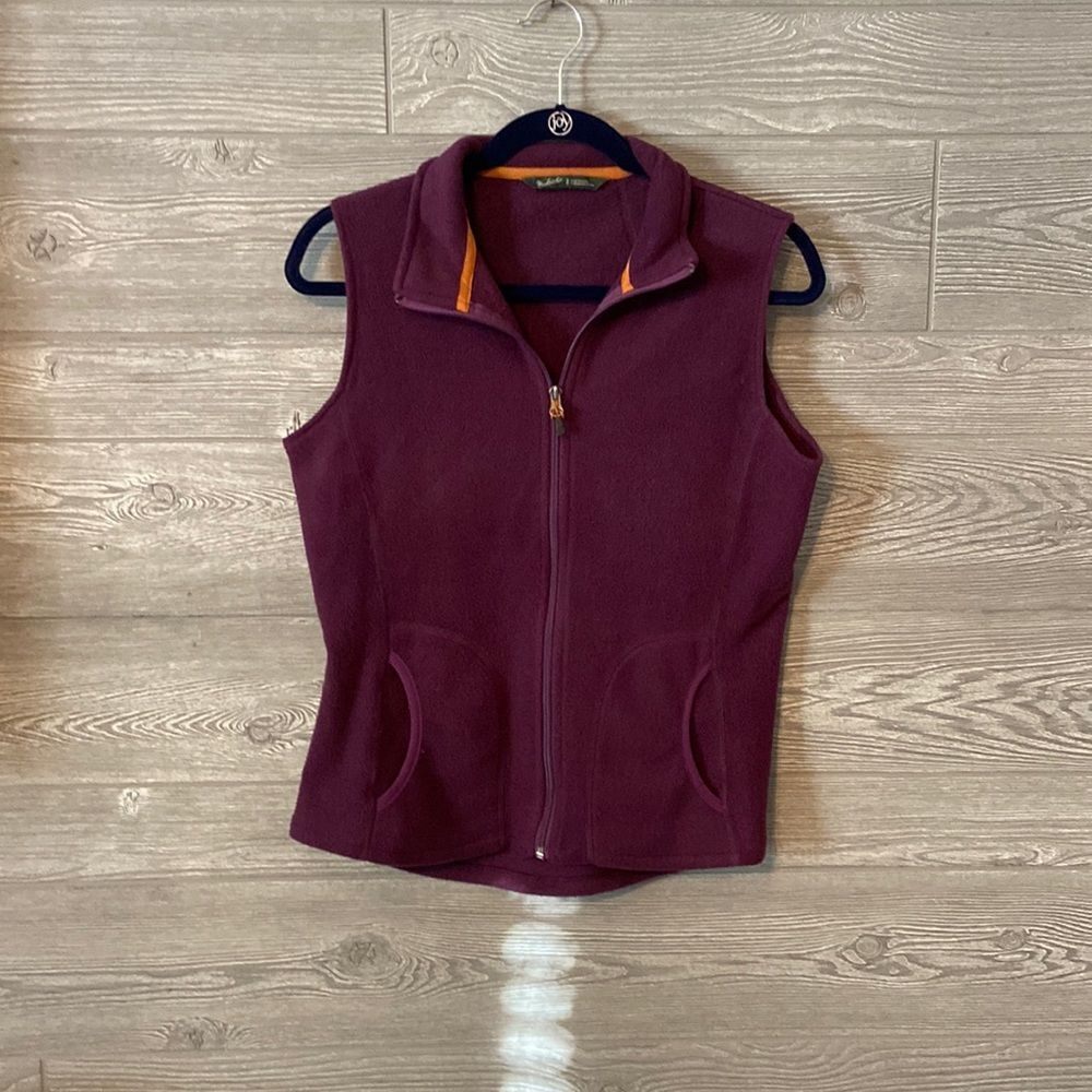 WOOLRICH SZ SMALL ZIP FRONT FLEECE VEST